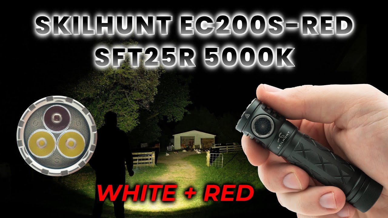 Skilhunt EC200S-Red SFT25R with comparison photos of TN3535 & Nichia 519A versions