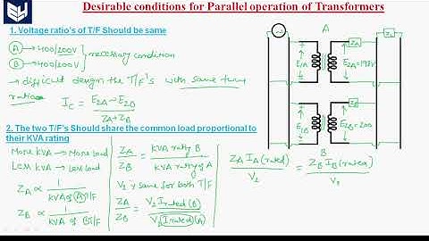 Parallel operation of Transformer | Desirable conditions | Transformers | Lec - 40