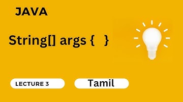 3.JAVA Tamil|Public static void main(String[] args) |String[] args explained| Examples Eclipse IDE