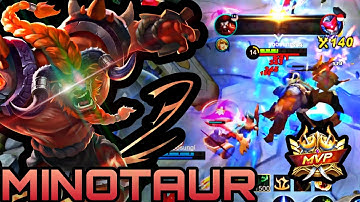 ANNOYING TANK!! Non-stop Ganking MVP 11.2 Minotaur ~ MLBB
