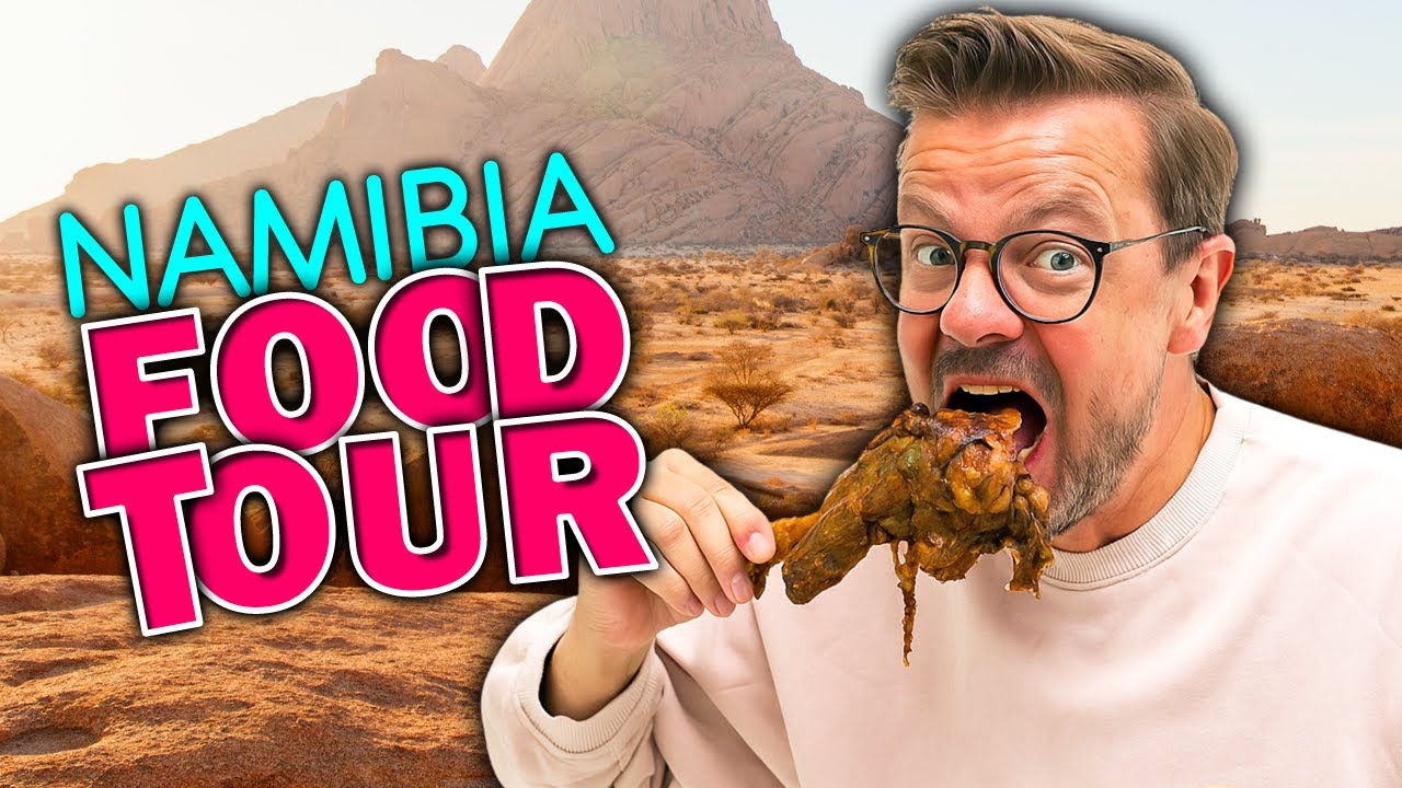 Namibia Food Tour 2025 | What African Food to Eat (Kapana, Vetkoek, Mopane Worms & More)