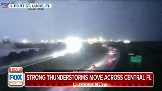Lightning Flashes Across Florida Night Sky