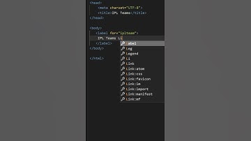 Autocomplete feature for List in HTML #shorts