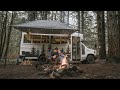 Ref:_VckSzpXcf8 Pacific northwest vanlife camping, &amp; campfire cooking, in our school bus conversion