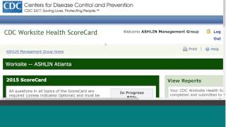 Webinar: Completing the CDC Worksite Health Scorecard