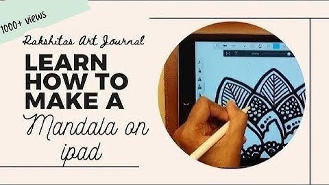 How to draw a mandala on ipad? | Digital mandala using sketchbook app