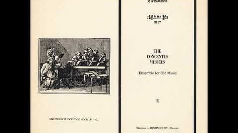 The Concentus Musics (Ensemble For Old Music) by Georg Philipp Telemann;