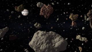 New Asteroid field render