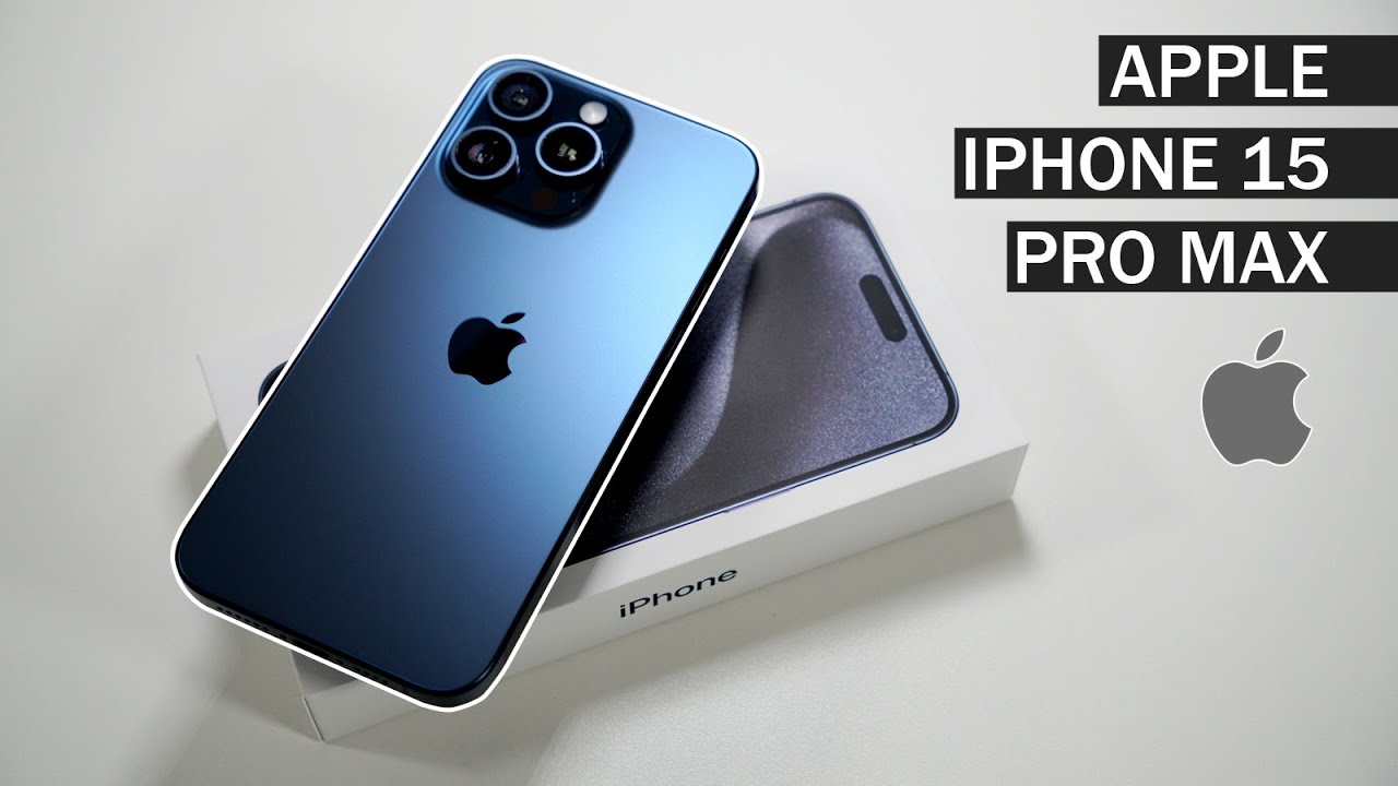Apple iPhone 15 Pro Max Titanium Blue ASMR Unboxing with Camera & Games Test