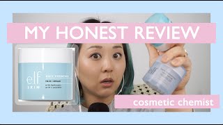 HONEST REVIEW: ELF HOLY HYDRATION FACE CREAM $13!!! (FRAGRANCE FREE) | Cosmetic Chemist | SUBTITLES