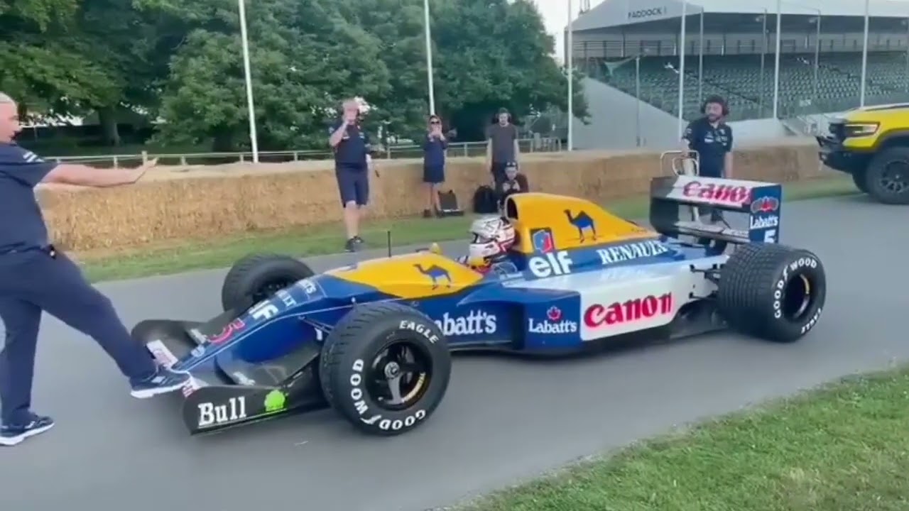 Williams FW14B Active Suspension in action Goodwood YouTube