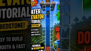 INSANE Water Elevator in Minecraft 😱 No Redstone!