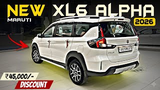 New Updated Maruti Xl6 Alpha Top Model 2026With Discount New Price Features Detail Review.