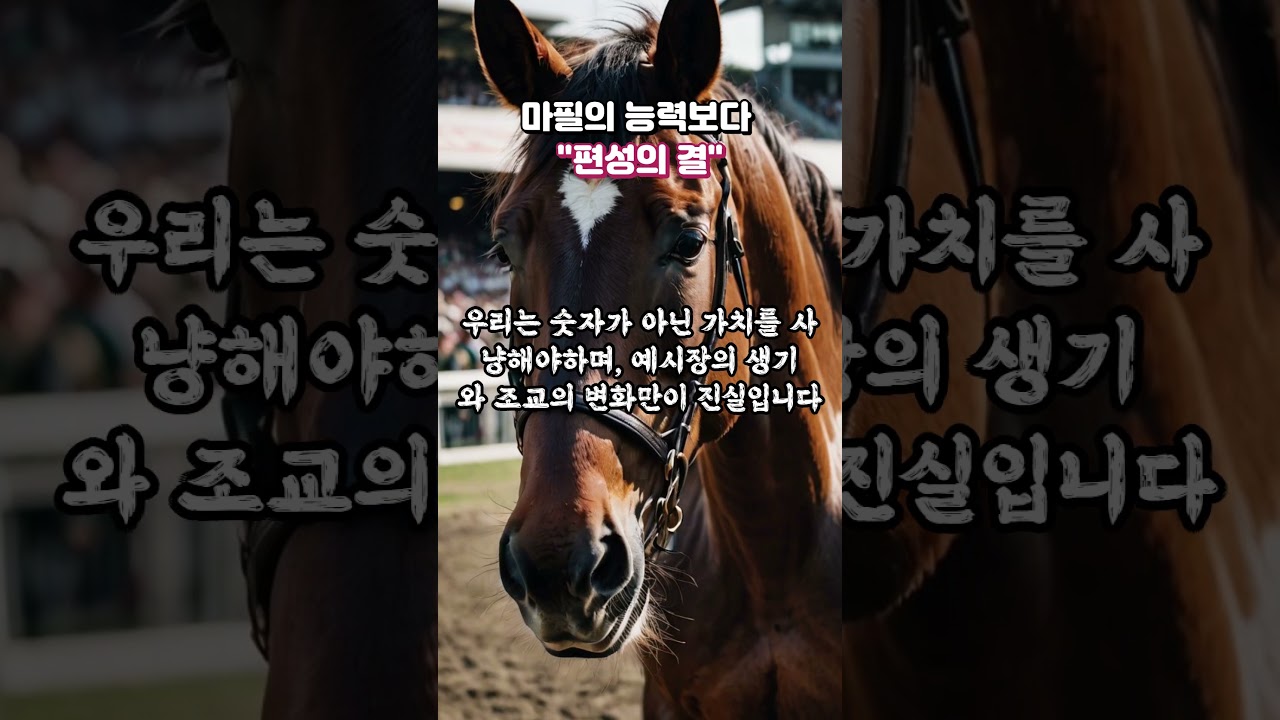 경마는 마필의 능력보다! "편성의 결을 보라"!