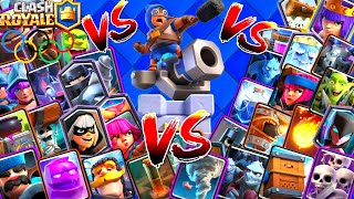 What card does the most damage in CLASH ROYALE vs cannoneer | CLASH ROYALE OLYMPICS