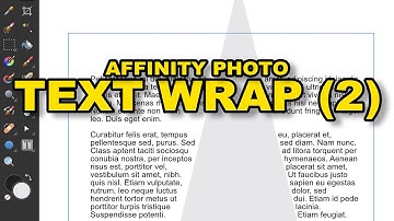 How To Text Wrap : SHAPES In Affinity (Part 2) In Photo Via Publisher