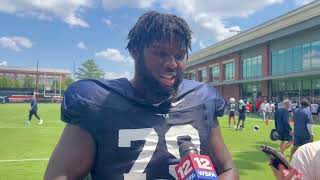 Auburn Football: Offensive Lineman Tyler Johnson Talks Fall Camp