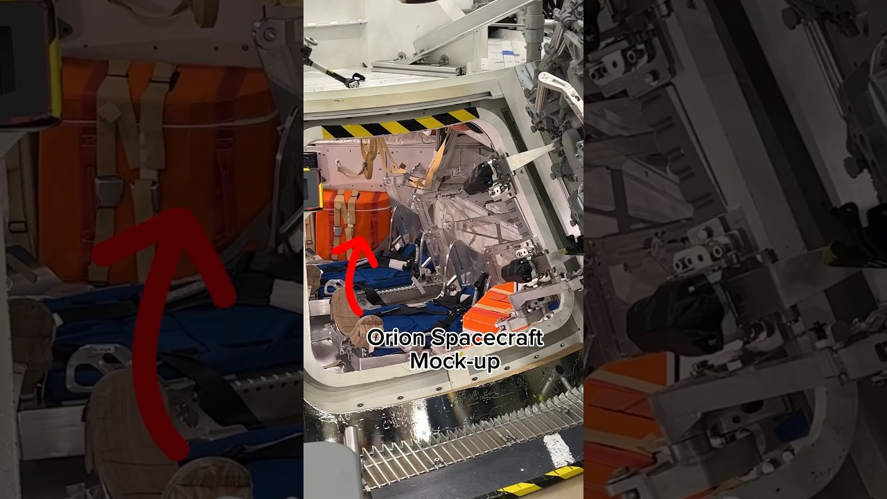 Tour of the NASA Orion spacecraft capsule 