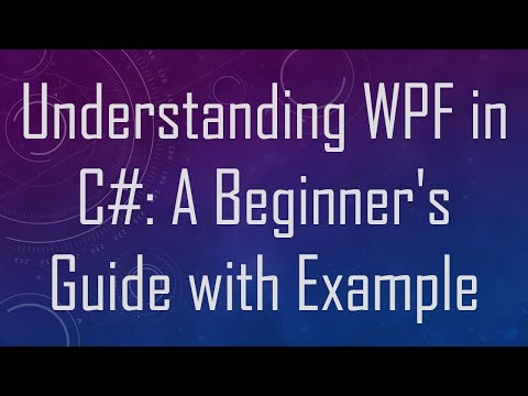 Understanding WPF in