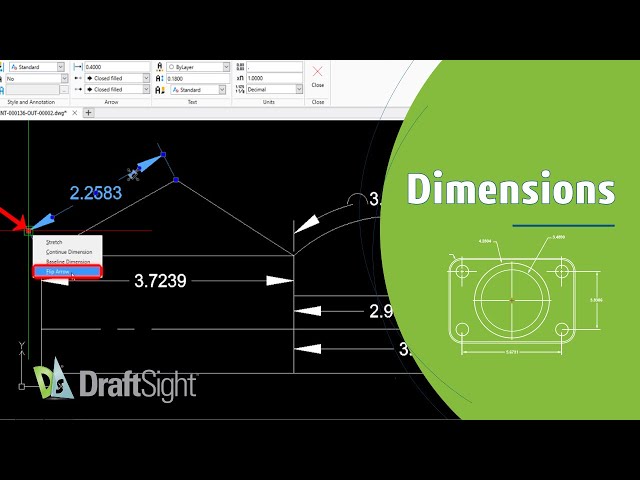 Flip Dimension Arrowhead Using 'Arrow Grip'