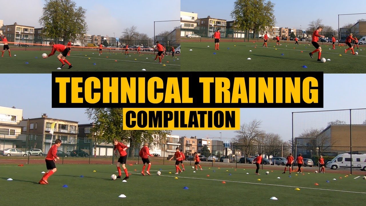Technical Training Compilation Football Soccer Exercises U11 U12 U13 U14 Youtube