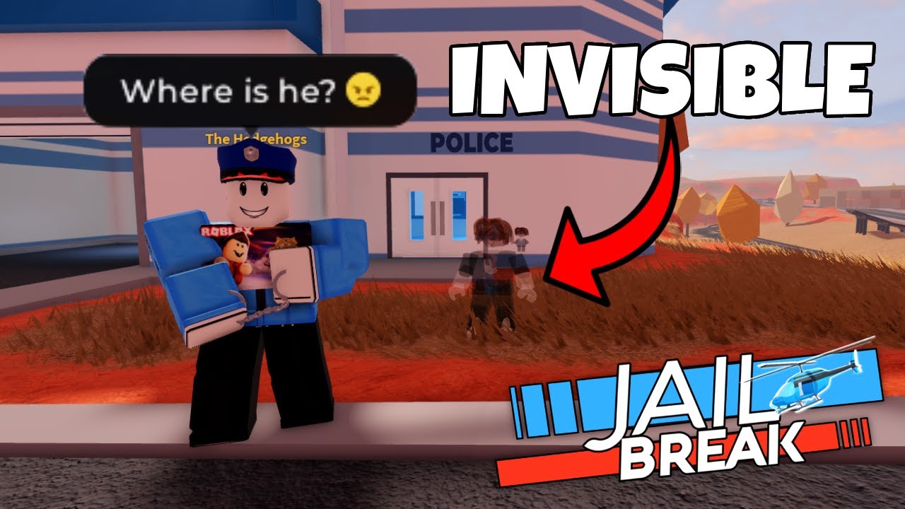 Playing Jailbreak with an Invisible skin... (Gone Wrong)
