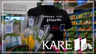 MN community unites in floral tribute for Burnsville's fallen first responders' memorial journey