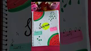 simple front page design ✨: Science #shorts