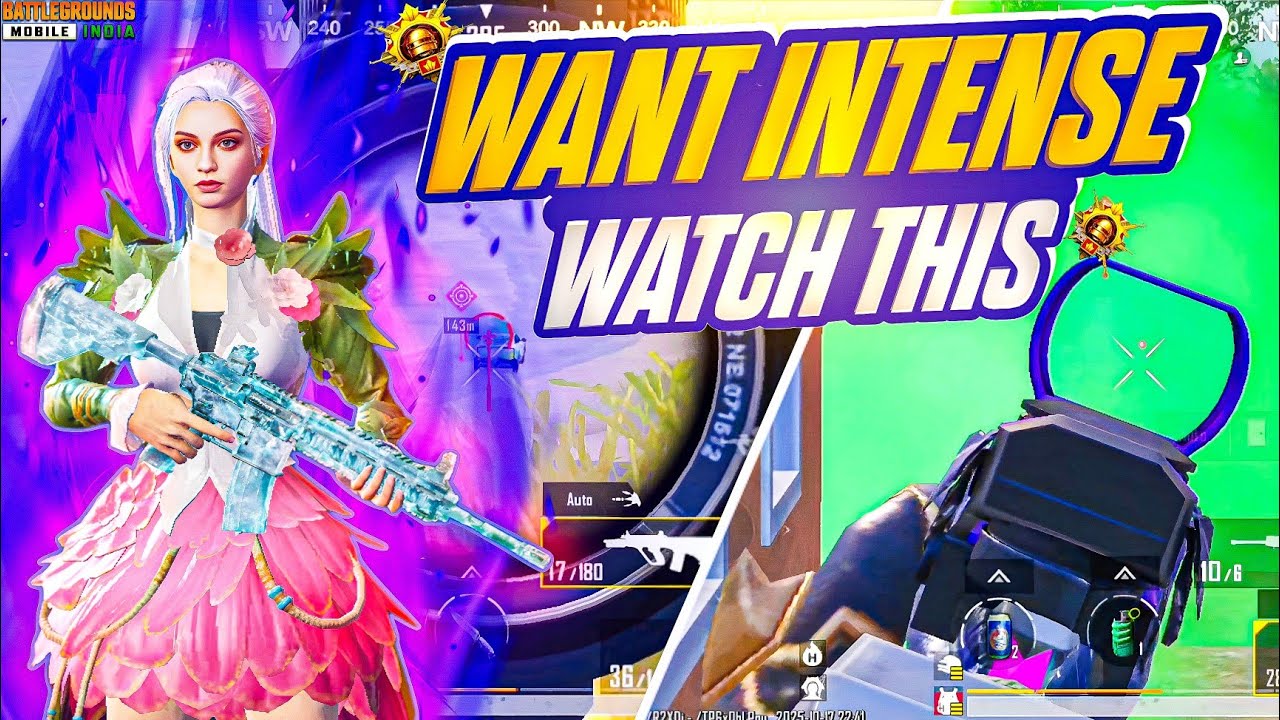 Want Intense ? Watch this 🔥☠️ || Crazy 1v4 Clutches || BGMI / PUBG ...