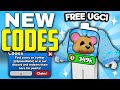 New all working codes for play for ugc in 2024 roblox play for ugc codes