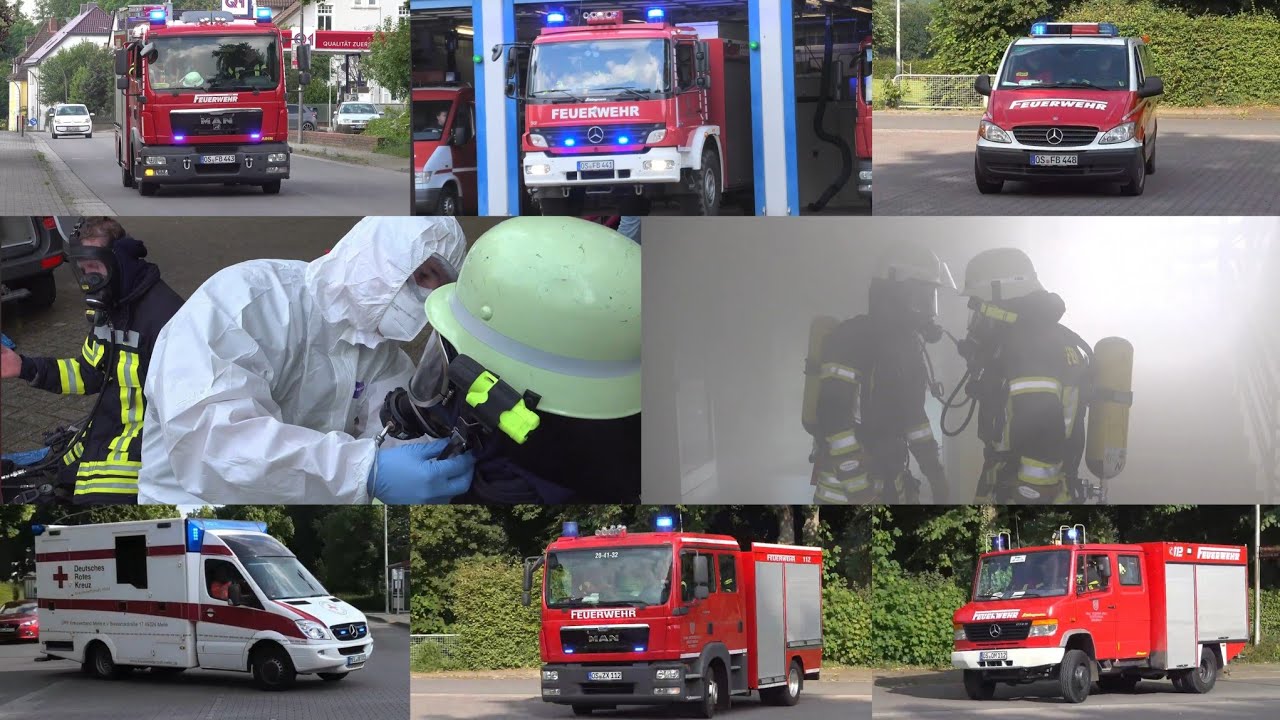 [Feuer in Schule]Großalarm in Melle-Buer/Ratsübung der Freiwilligen Feuerwehr Melle-Buer 2024