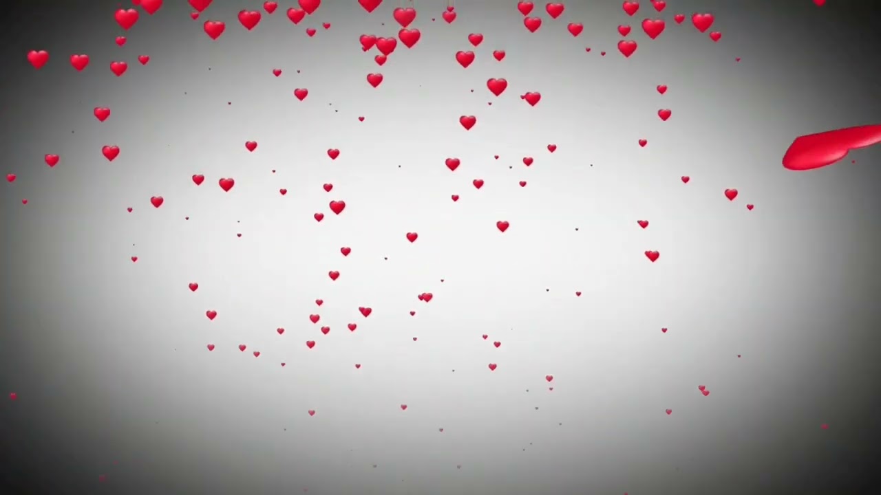 Garphic Exploding heart and falling heart animation video.