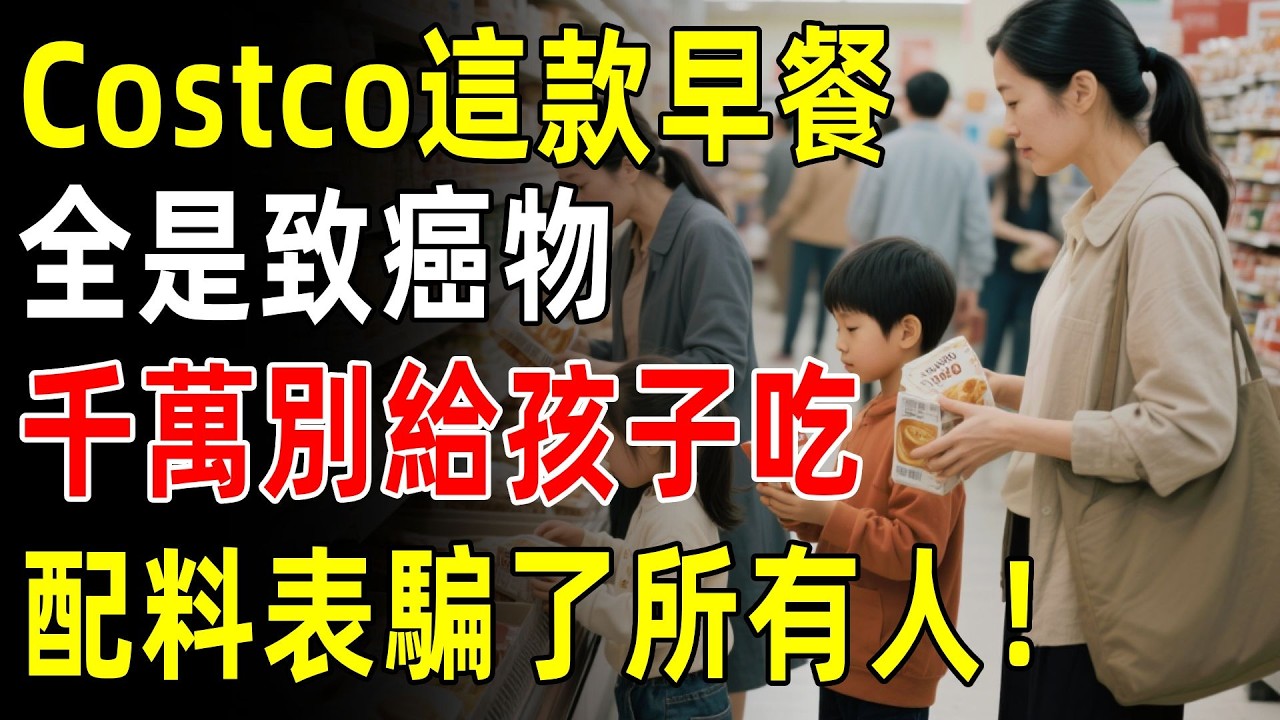🔥千萬別給孩子吃！Costco這款“國民早餐”全是致癌物？配料表第2行騙了所有人！#costco #好市多 #生活 #購物 #超市 #知識