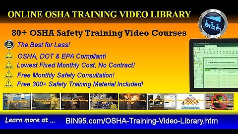 Online OSHA Training Library | OSHA safety videos in the workplace, 2023