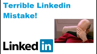 Terrible LinkedIn Mistake - Blank job information and no projects