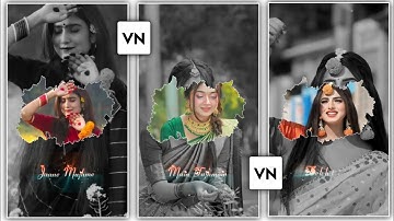 Trending Ink Splash video Editing In VN App | Vn app status editing 