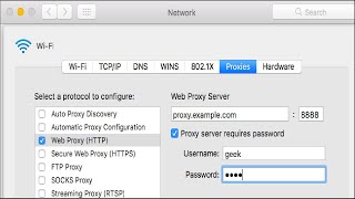 How to Configure a Proxy Server on a Mac