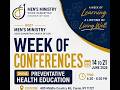 GSMICOG. Men's Ministry - Week of Conference - Preventive Health Education | day 4 | 06/17/26