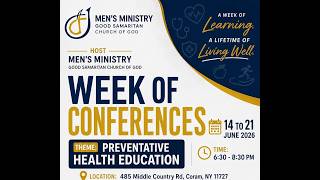 GSMICOG. Men's Ministry - Week of Conference - Preventive Health Education | day 4 | 06/17/26