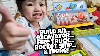 Learn with me | MAGNETIC PUZZLE VEHICLES | Mideer Kids Toys