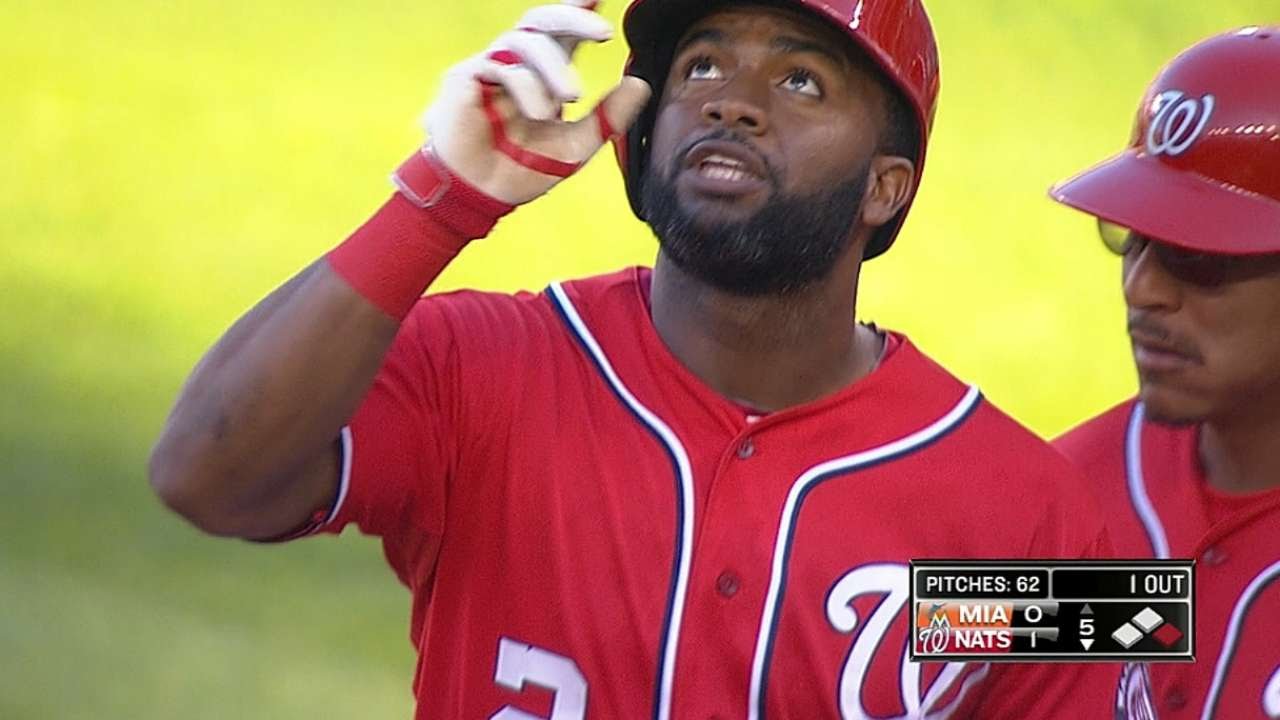 MIA@WSH: Span's 58th multi-hit game sets Nats' record