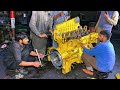 Repairing and Restoration Cat Bulldozer Diesel Engine