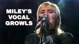 Miley Cyrus' Vocal Growls Compilation