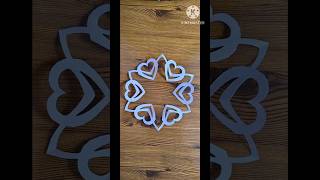 DIY easy paper snowflake ❄️ ideas ☝🏻#papersnowflake#cristmasdecor