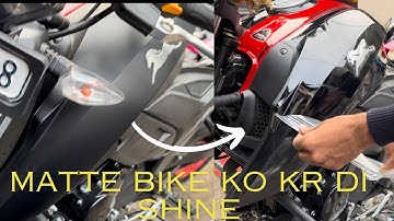 Apache RTR 160 4v Matte Ko Shine Kr diya | Lamination-PPF | Paint Protection Film