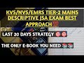 KVS/NVS/EMRS JSA DESCRIPTIVE EXAM TIER-2 BEST APPROACH STRATEGY 🎯🎯