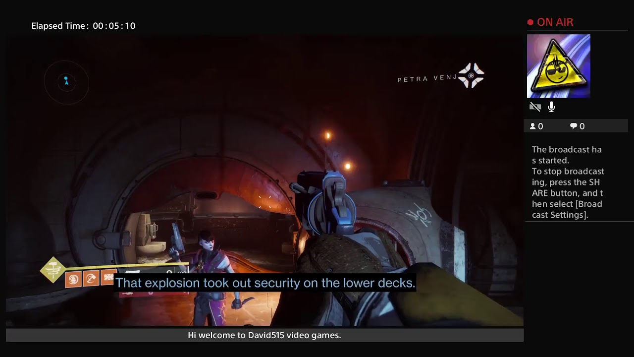 KiddoGordonSr515's Live PS4 Broadcast Let's play Destiny 2 Episode 1 ...
