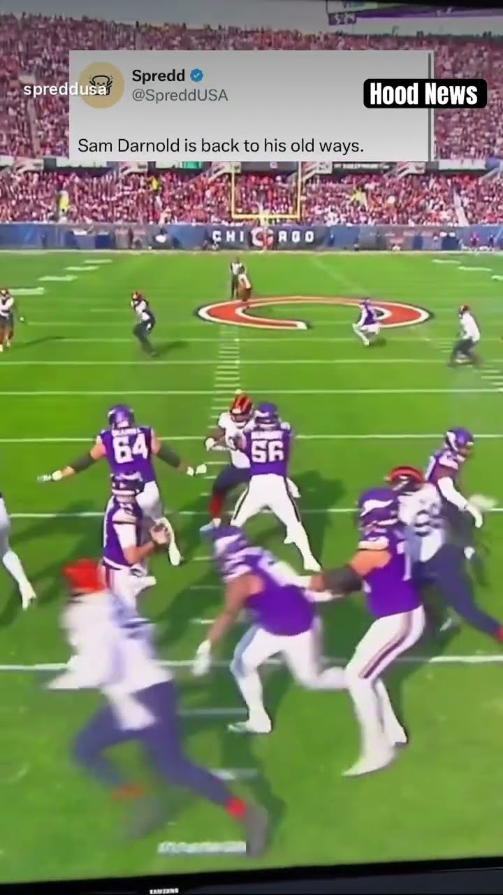 Back to his old ways #hoodnews #samdarnold #vikings #NFL #football #shortvideo #omg #how #wow #wtf