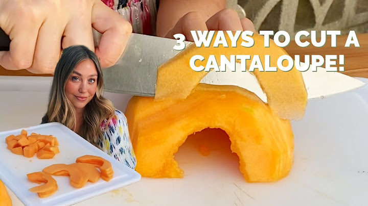 HOW TO CUT A CANTALOUPE 3 DIFFERENT WAYS! 1-Minute Cooking Lessons with Skyler Bouchard