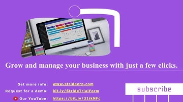 Stride ERP Training - Introduction E01